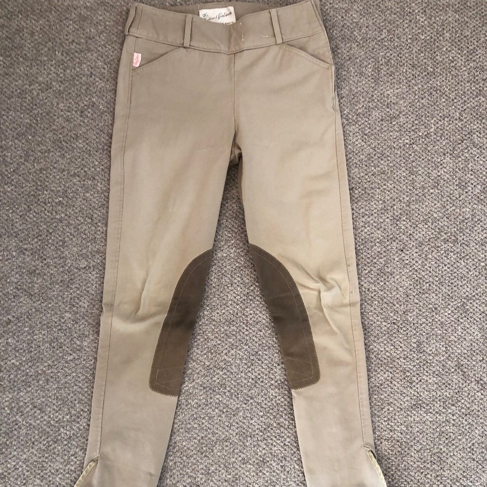 Tailored sportsman mid rise side zip breeches 26